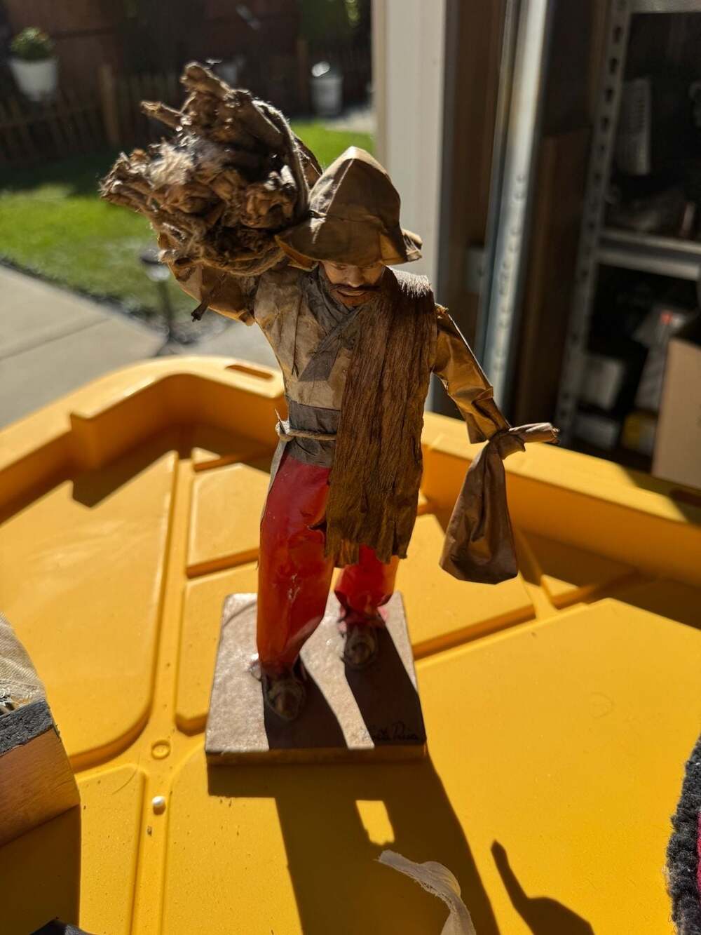Costa Rican Folk Art Handmade Paper Mache Man Figurine